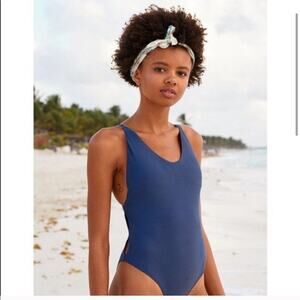AERIE Swim High Leg Cut Out One Piece Swimsuit